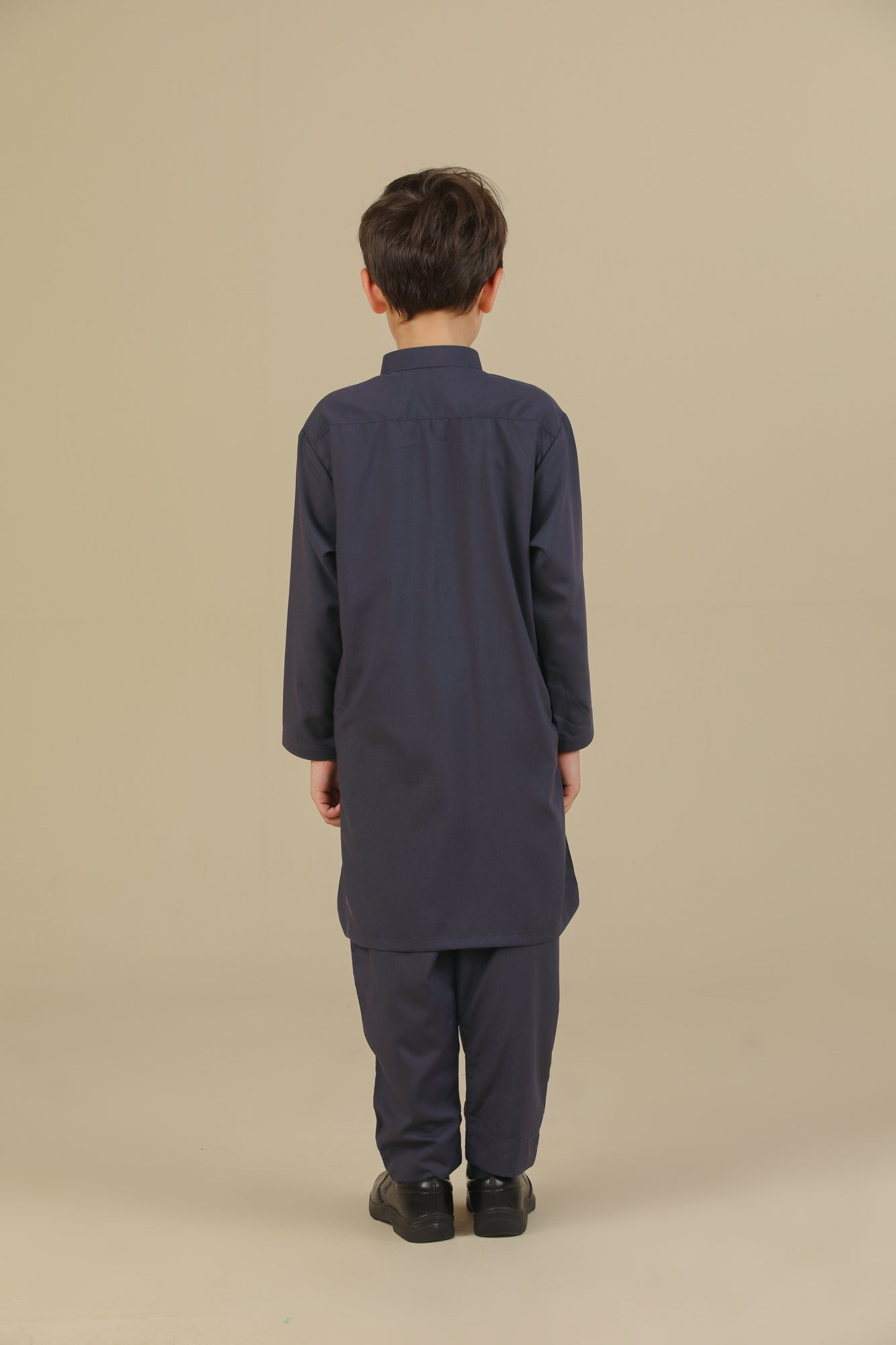 Purple Blended Kurta Trouser - Kids