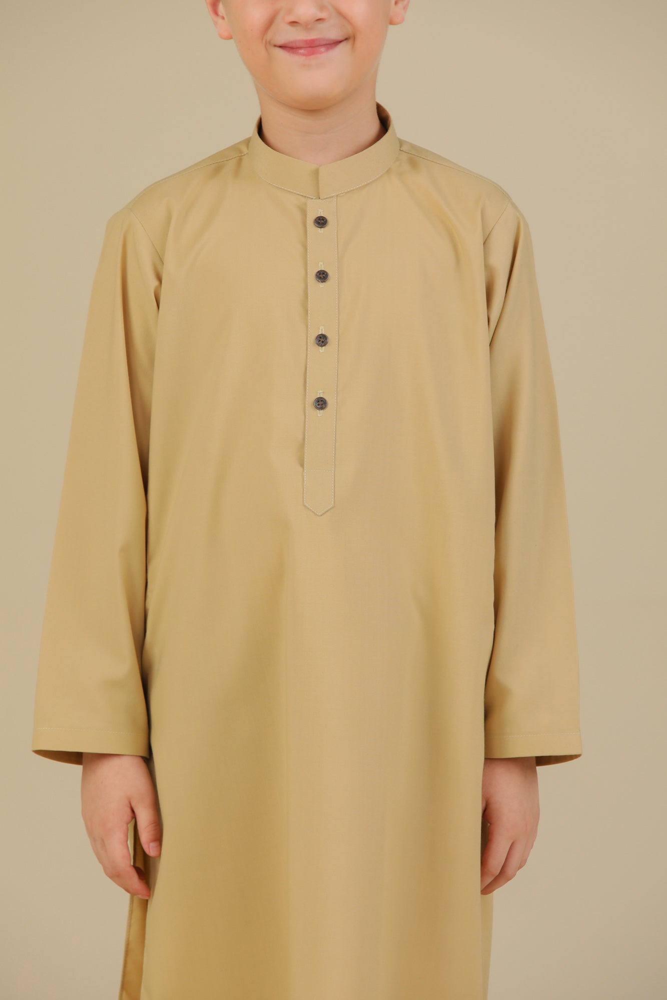 Ivory Blended Kurta Trouser - Kids