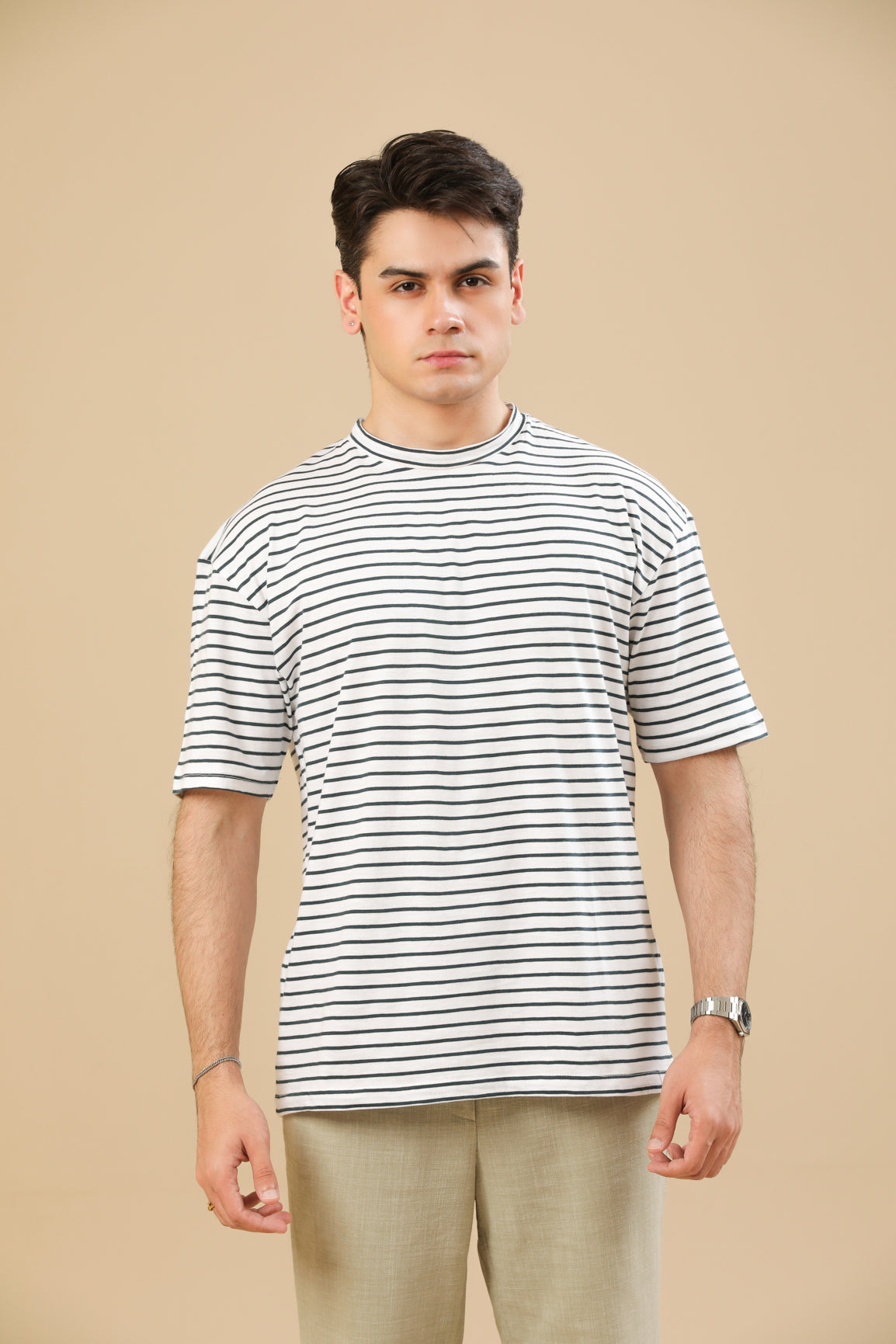 Off White Striper Oversized Tee - Men
