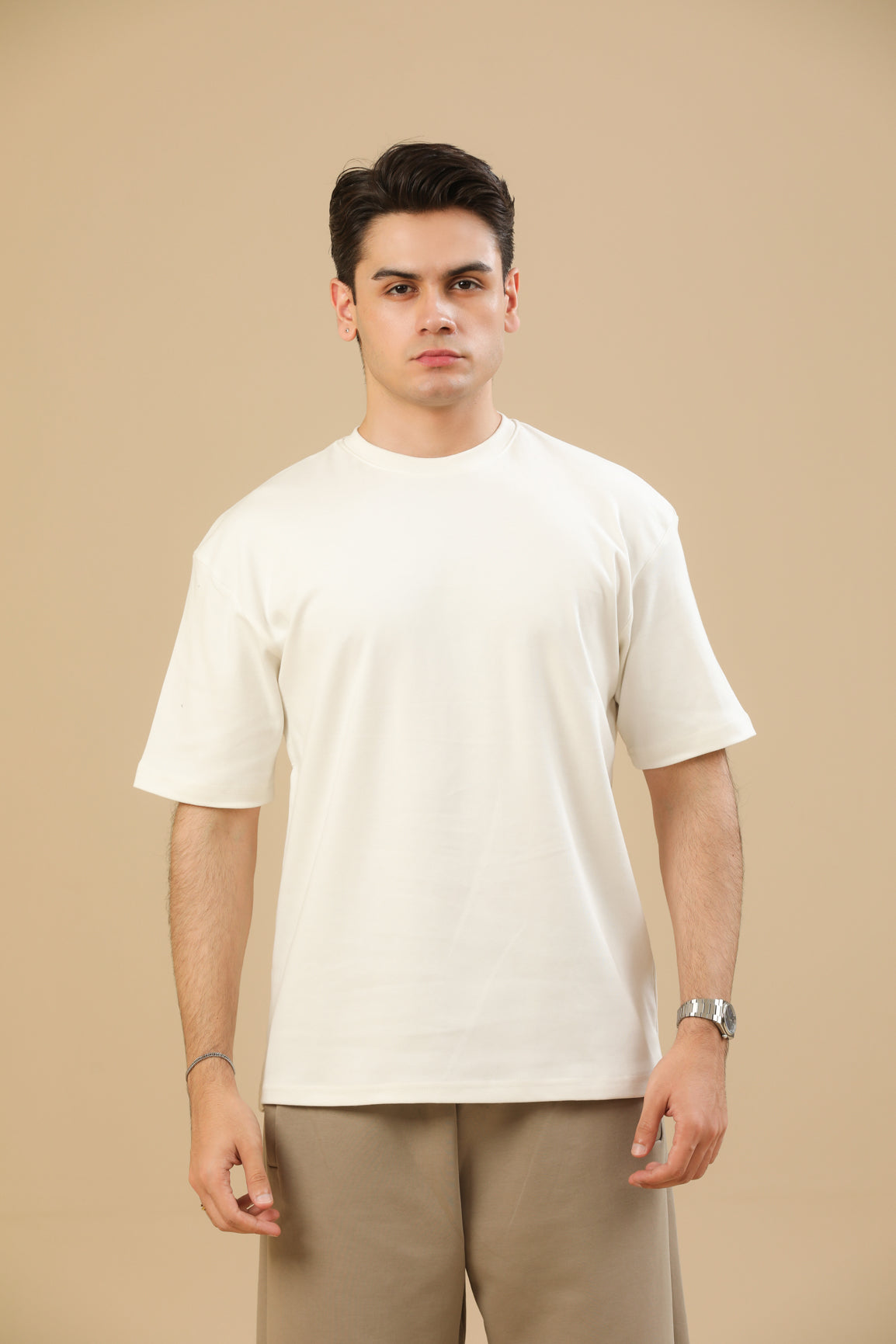 Off White Interlock Oversized Tee - Men