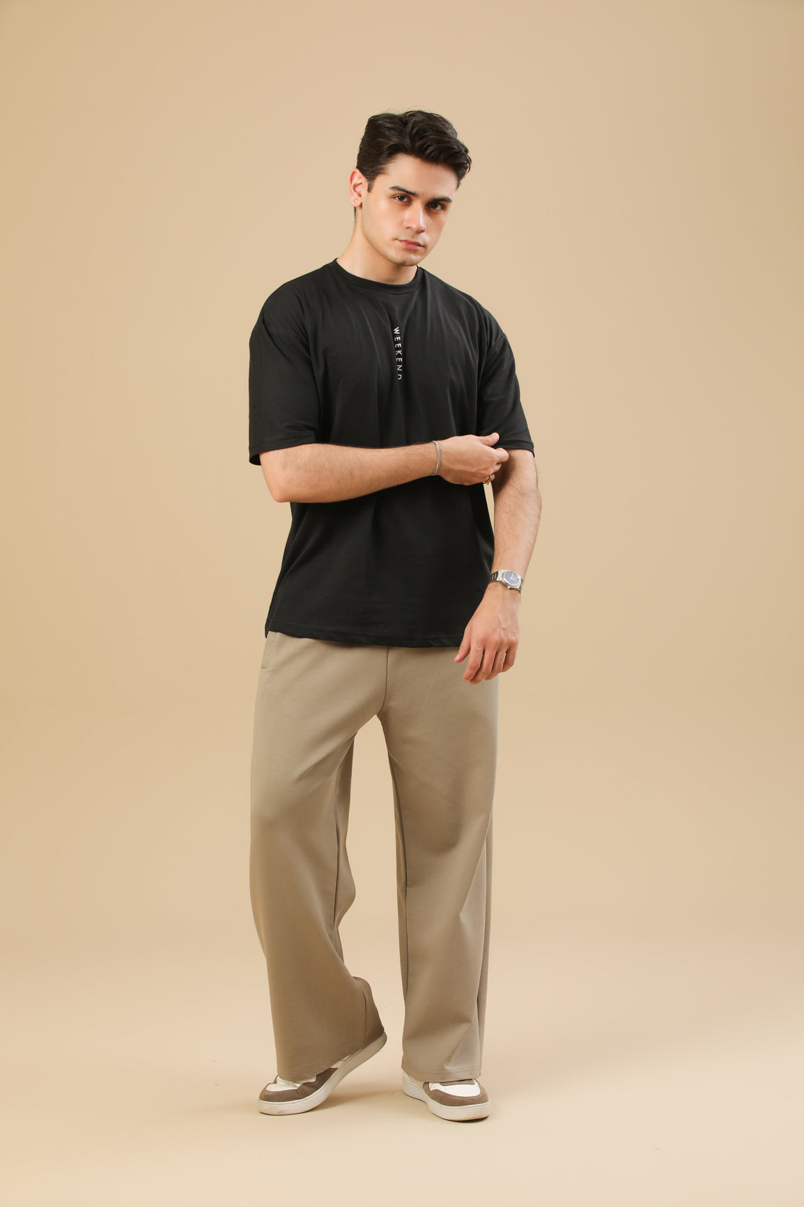 Weekend Oversized Tee in Black - Men