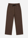 Chocolate Brown Jersey Straight Fit Trouser  - Men