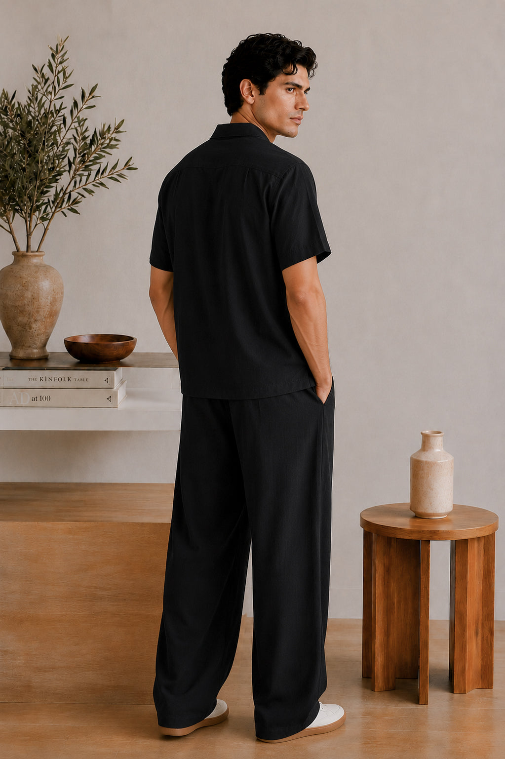 Raven Linen Blended Co-ord Set