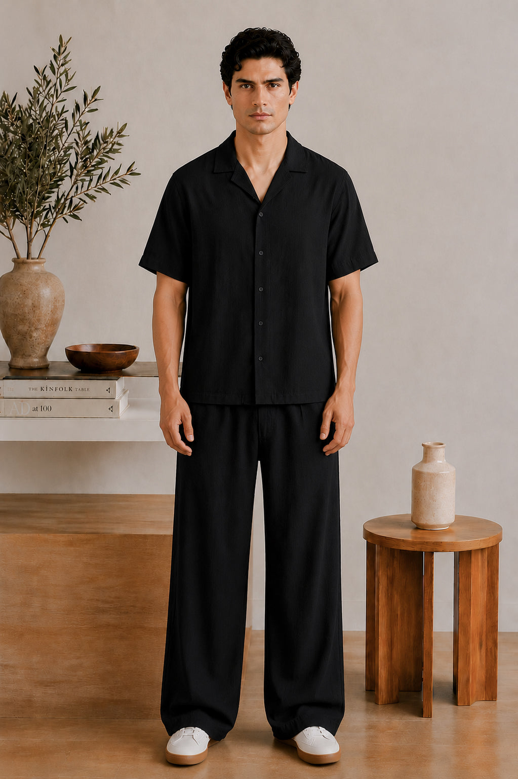 Raven Linen Blended Co-ord Set