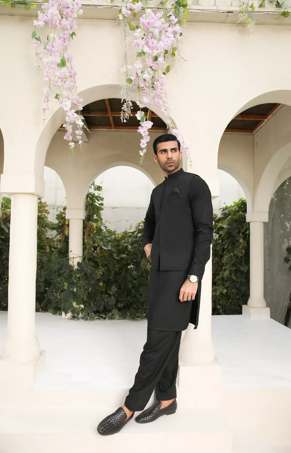 The Great Master (TGM) Jamawar Formal Men Kameez Shalwar -  MAJESTIC MIDNIGHT main image 1