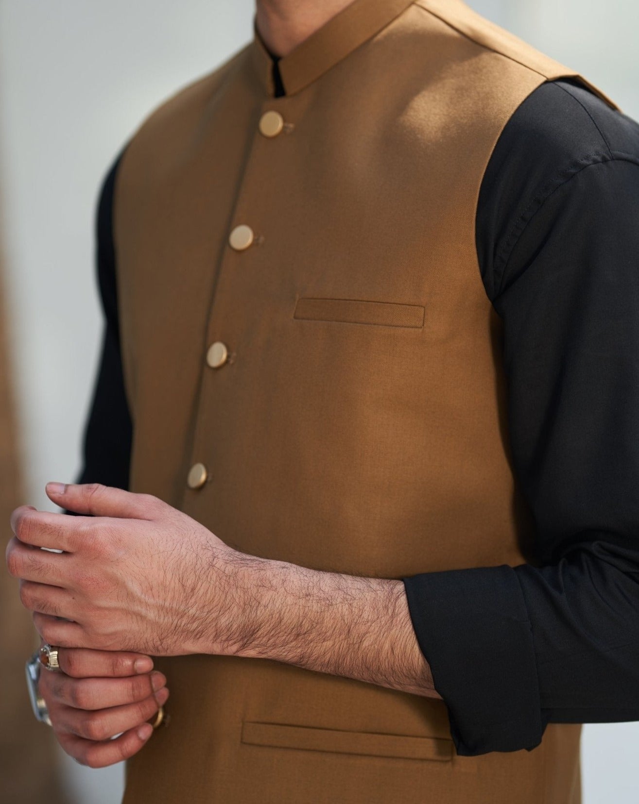Camel Waistcoat - MuraqshMuraqsh Man